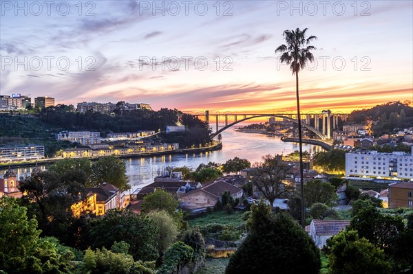 Great view of Porto or Oporto the second largest city in Portugal