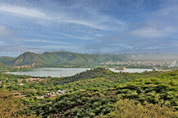 Aerial view of the Jaipur city from the Nahargarh fort