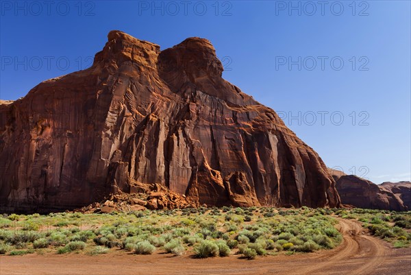 Rock formation in Monument valley