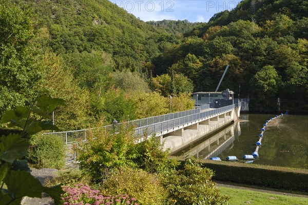 Dam wall on the Rur