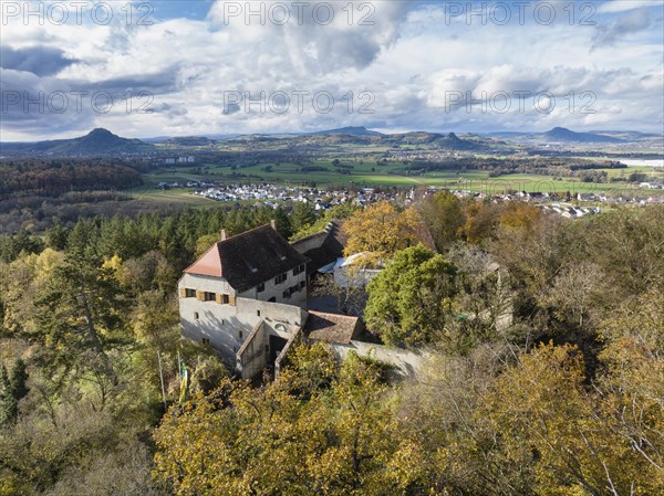 Aerial view of Friedingen Castle