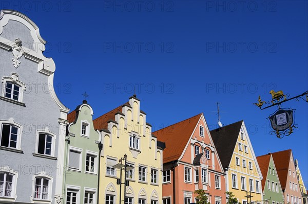 Various gable forms in Maximilianstrasse