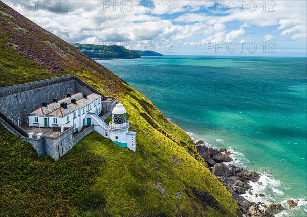 The Lighthouse Keepers Cottage from a drone