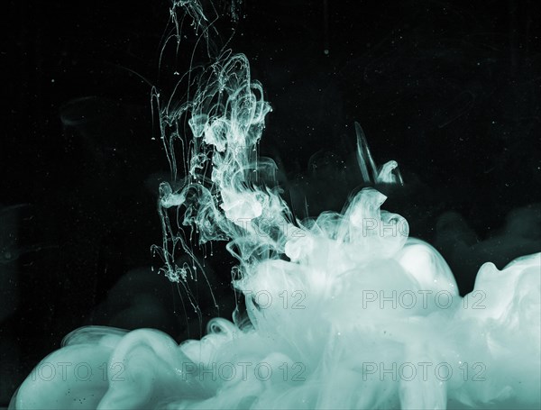 Abstract heavy azure haze dark liquid