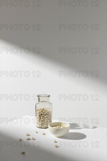 Long view beans jar shadows