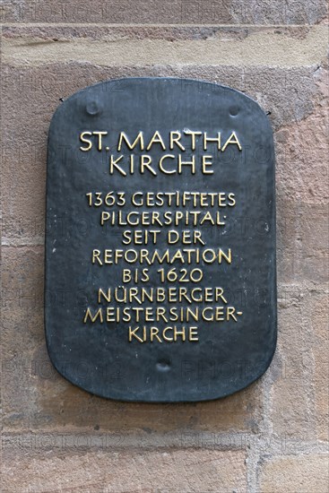 Information board at the former St Martha's Church