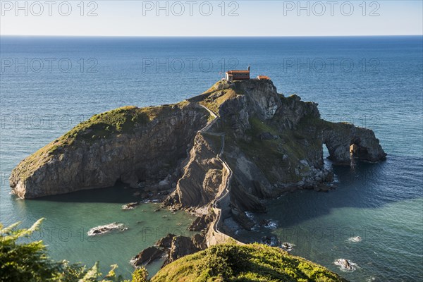 Chapel on an island and cliff