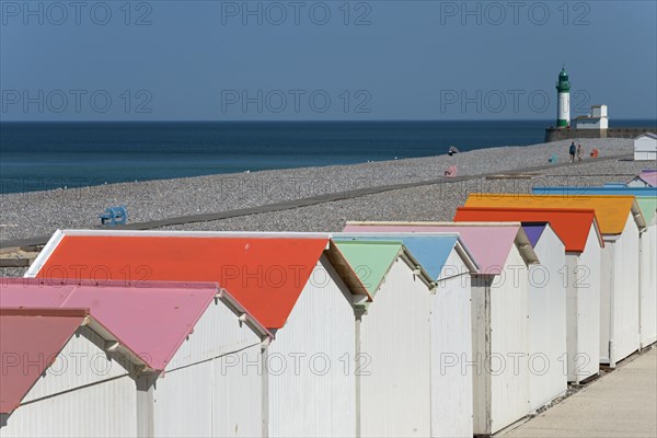 Bathing huts on the beach