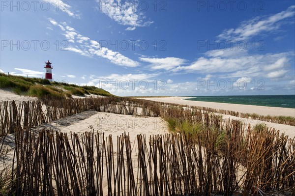 Lighthouse with blue sky at Ellenbogen