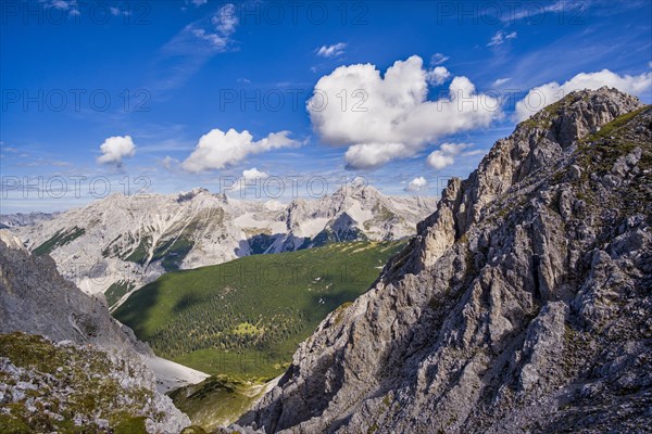 Karwendel view from the Hafelekar