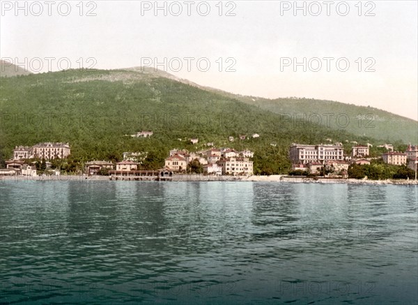 General view from the sea of Abbazia