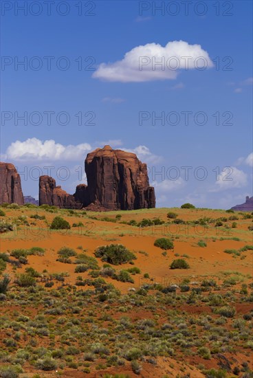 Rock formation in Monument valley