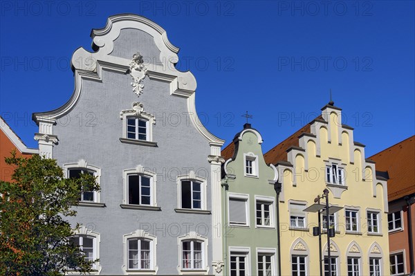 Various gable forms in Maximilianstrasse