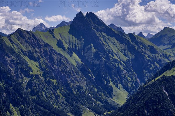 View from Himmelschrofen into Dietersbachtal