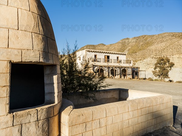 Great view of Outdoors western style set for movies