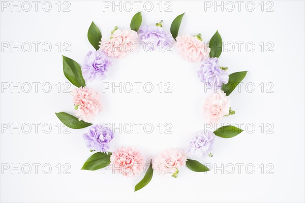 Flower wreath pastel colours