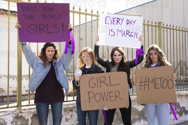 Group women fighting their rights