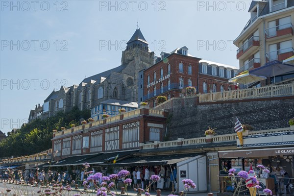 Waterfront with Hotel de Calais and Eglise Saint-Jacques