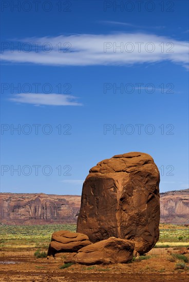 Rock formation in Monument valley