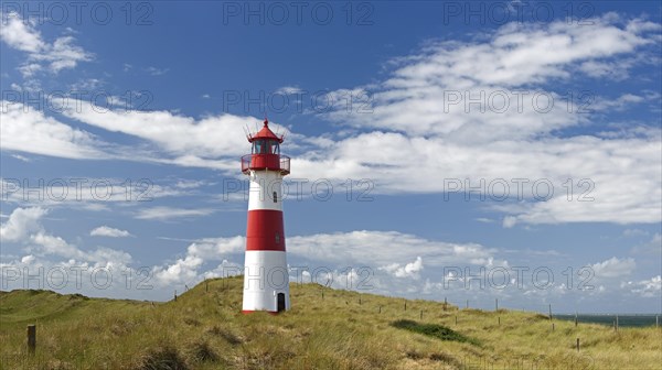 Lighthouse with blue sky at Ellenbogen