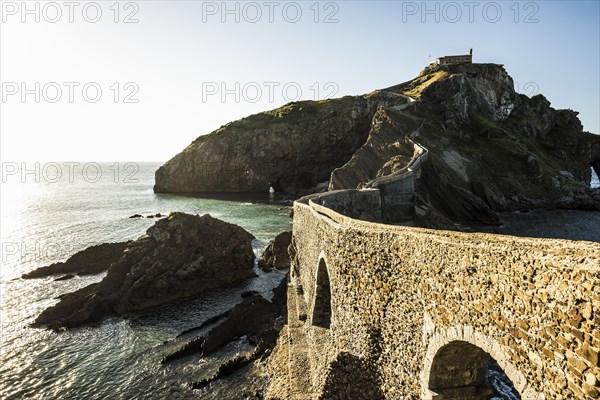 Chapel on an island and cliff