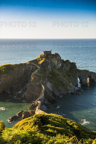 Chapel on an island and cliff