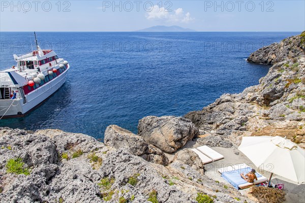 Private bathing area with view of Giglio Island