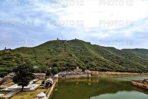 Top view from Amer fort also known as Amber fort