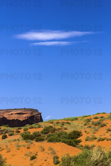 Rock formation in Monument valley