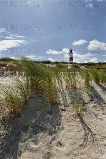 Lighthouse with blue sky at Ellenbogen