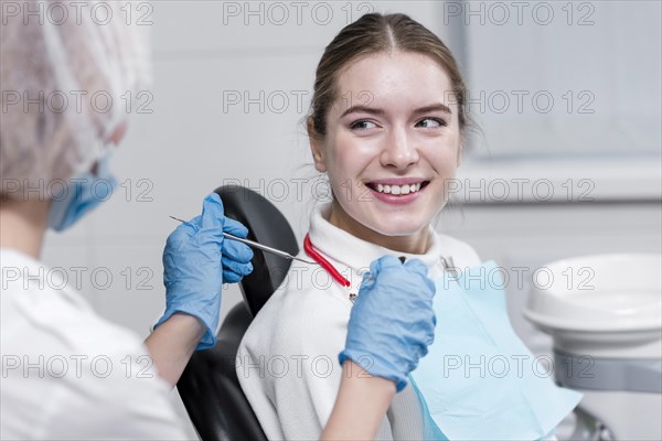 Front view adult female dentist