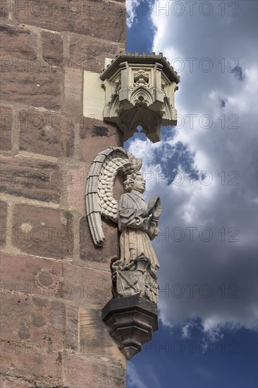 Angel figure on the Nassauer Haus