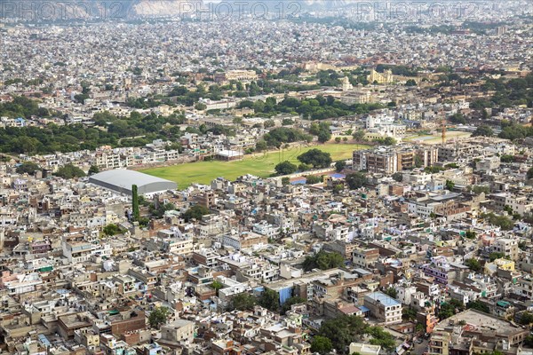 Aerial view of the Jaipur city from the Nahargarh fort