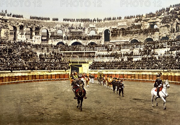 Arenes de Nimes is a Roman amphitheatre