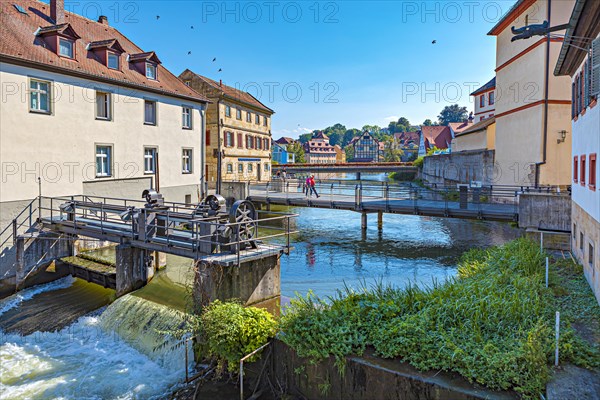 Regnitz near the Old Town Hall in Bamberg