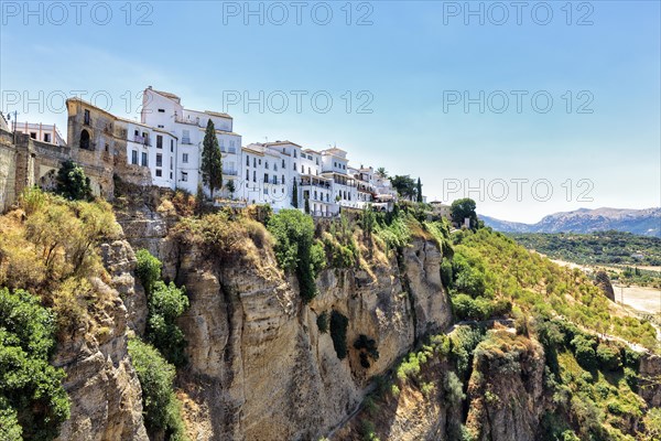 Houses on a rocky plateau