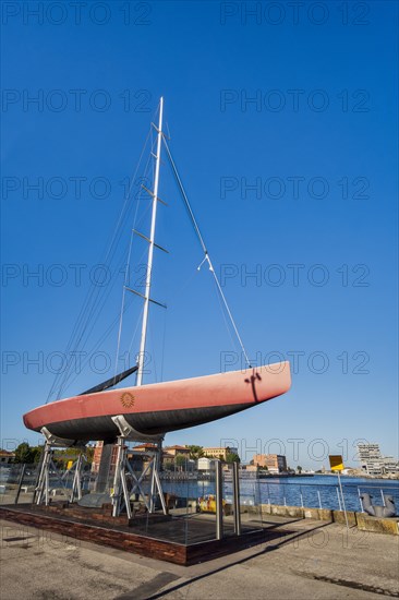 Sailing yacht Il Moro di Venezia on the Canale Candiano