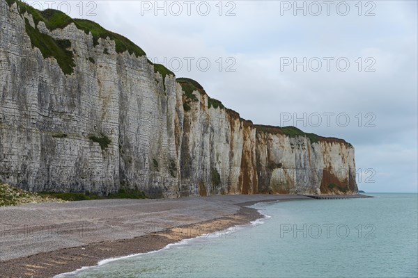 Chalk cliffs on the coast near Saint-Valery-en-Caux