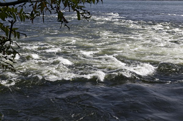 Strong current in the Saint Lawrence River