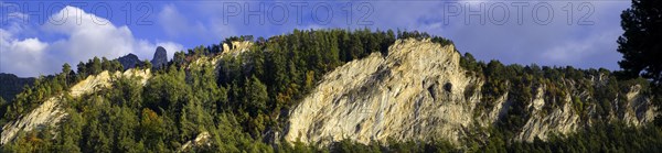 Mountain panorama with the Pierre Avoi