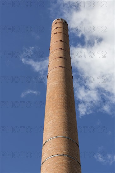 Brick-built chimney