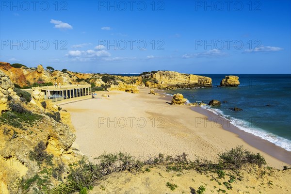 Beautiful sandy beach called Sao Rafael in Albufeira