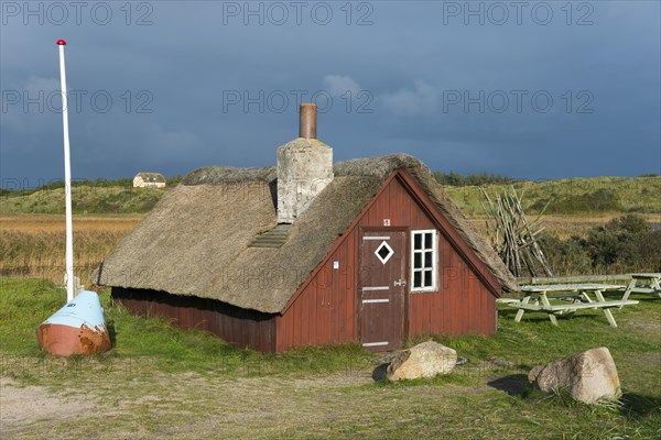 Fisherman's cottage on the former channel to Ringkobingfjord