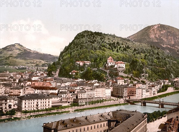 View of Gaisberg and Kapuzinerberg