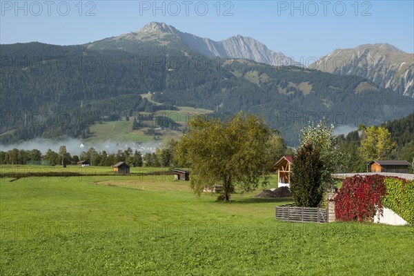 Morning fog on the Wetterstein mountains