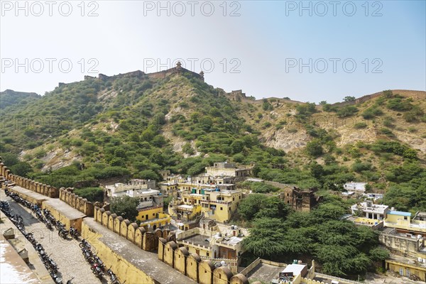 Top view from Amer fort also known as Amber fort