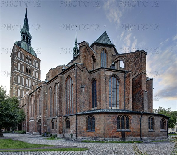 Protestant St Nicholas Church with striking twin towers