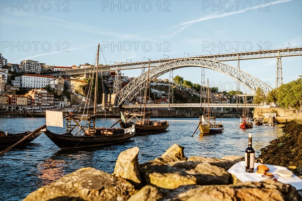 Great view of Porto or Oporto the second largest city in Portugal
