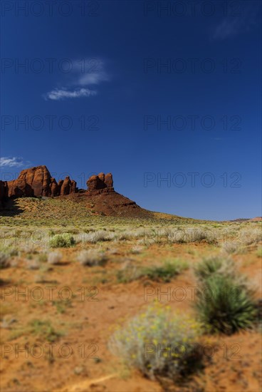 Rock formation in Monument valley