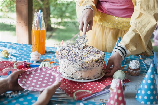 Lovely birthday concept with chocolate cake